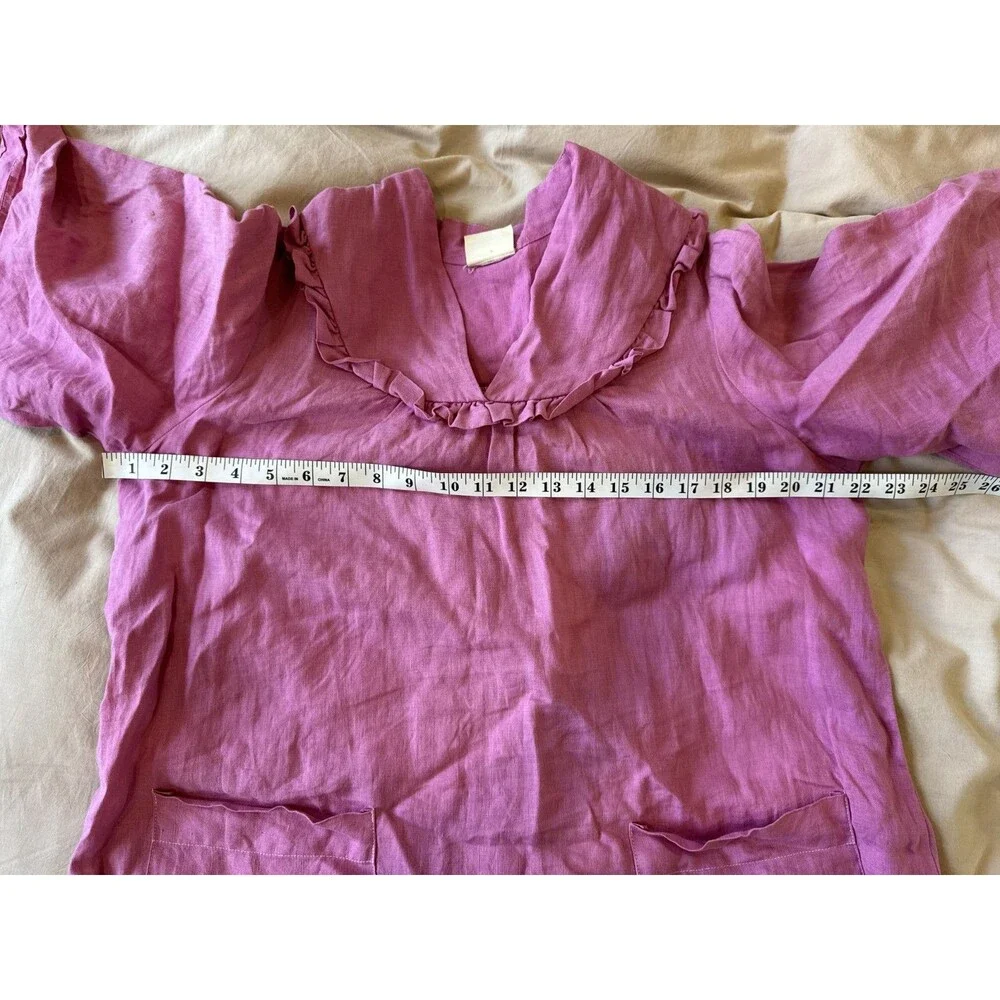 Pink Ruffled Maxi Dress - Picture 6 of 10